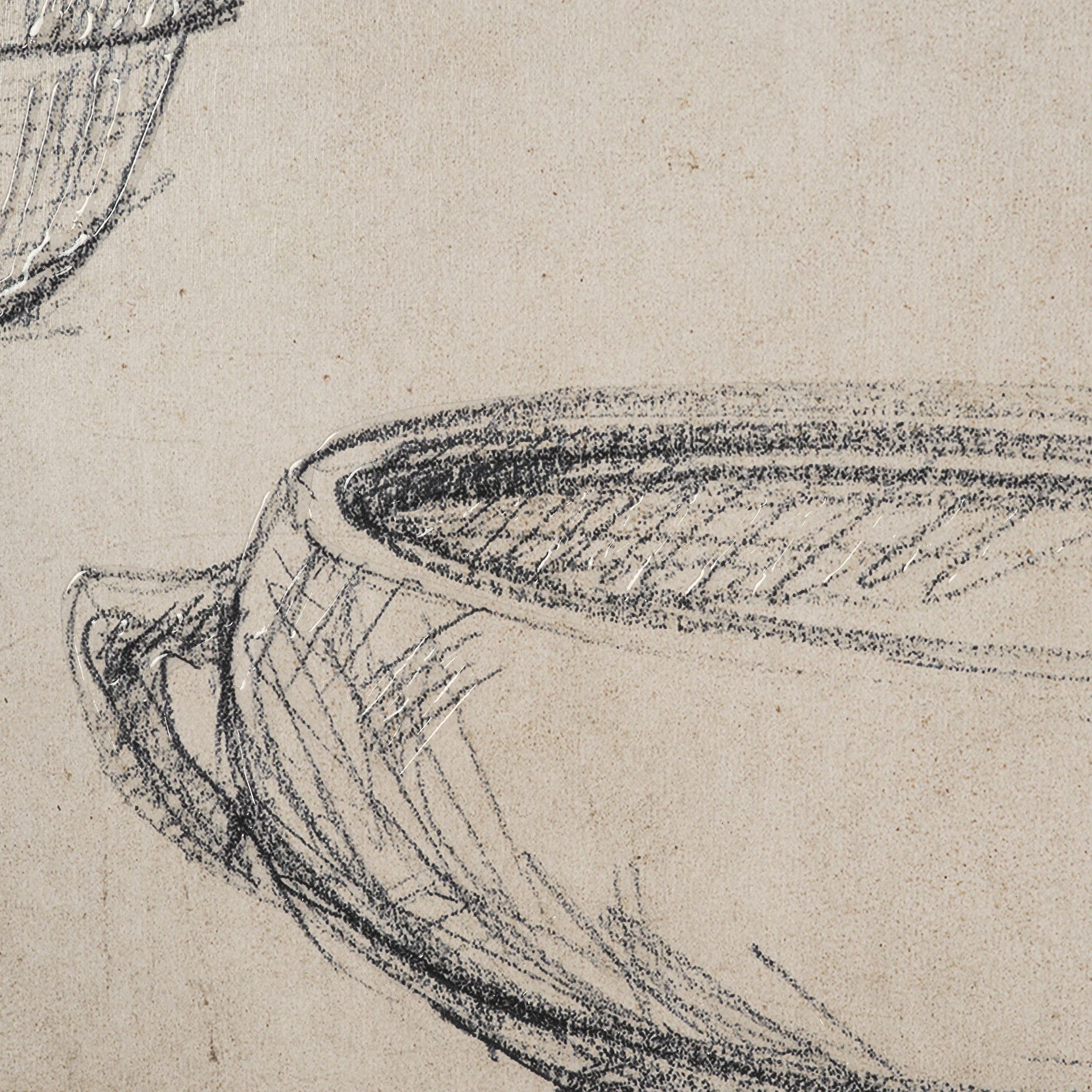 Vintage Tableware Sketch (Set of 2)