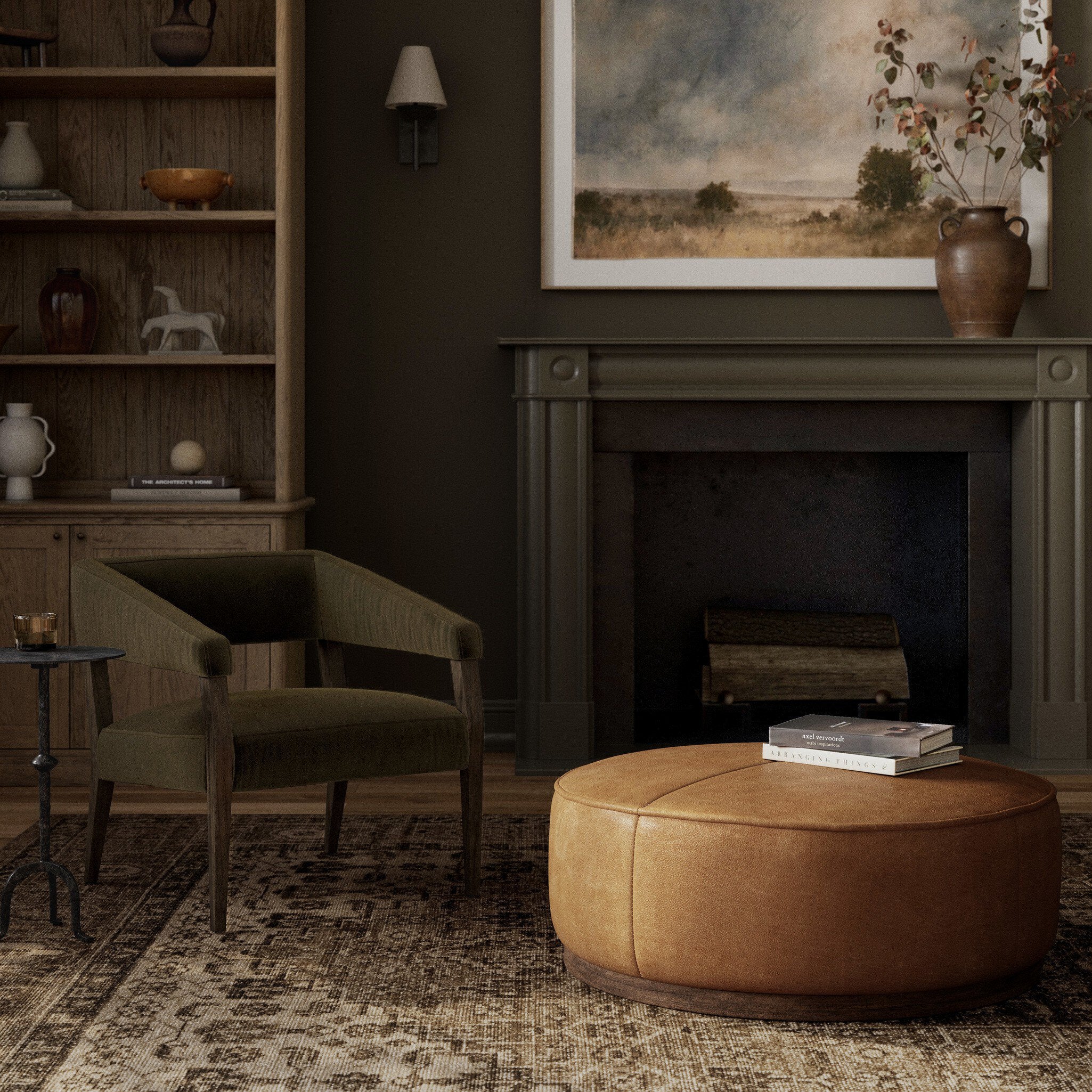 Sinclair Large Round Ottoman