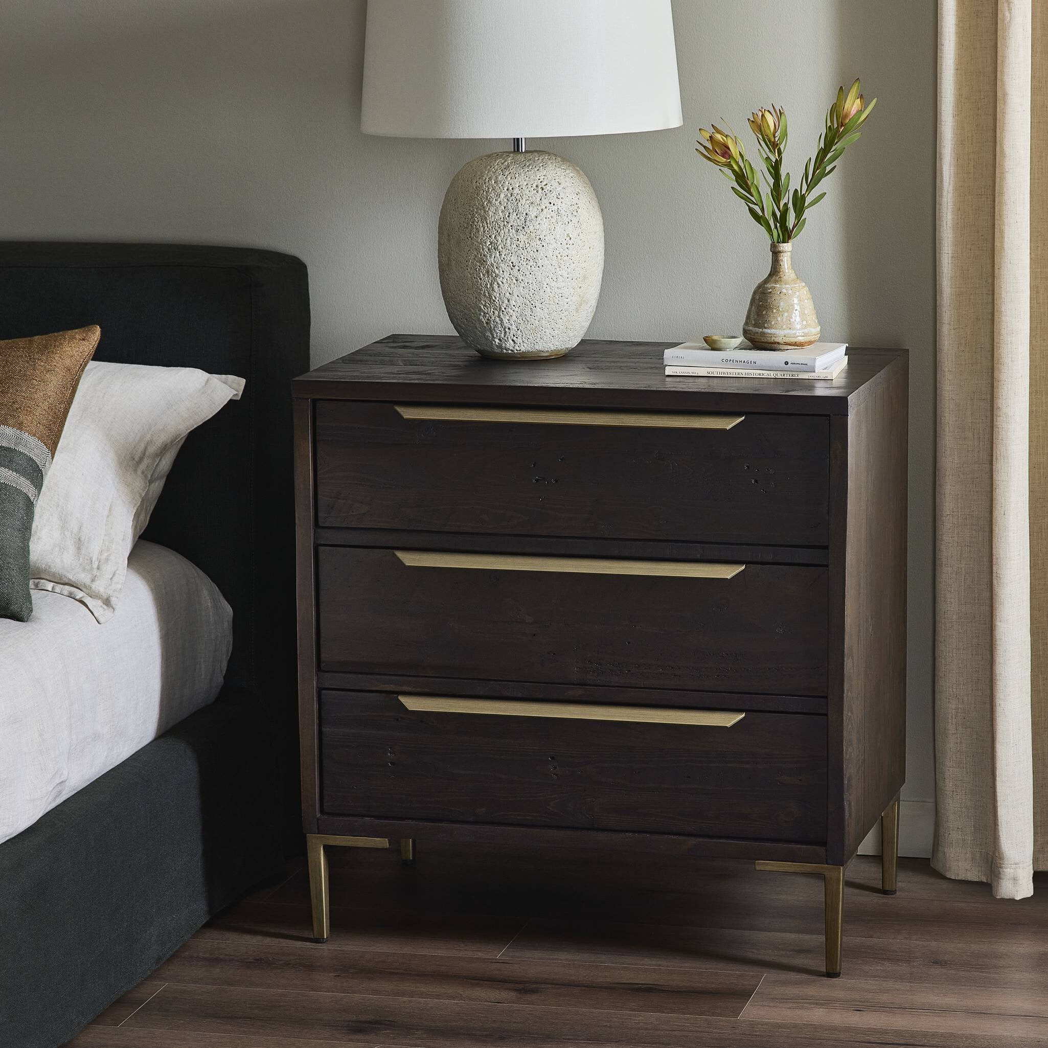 Wyeth 3 Drawer Nightstand