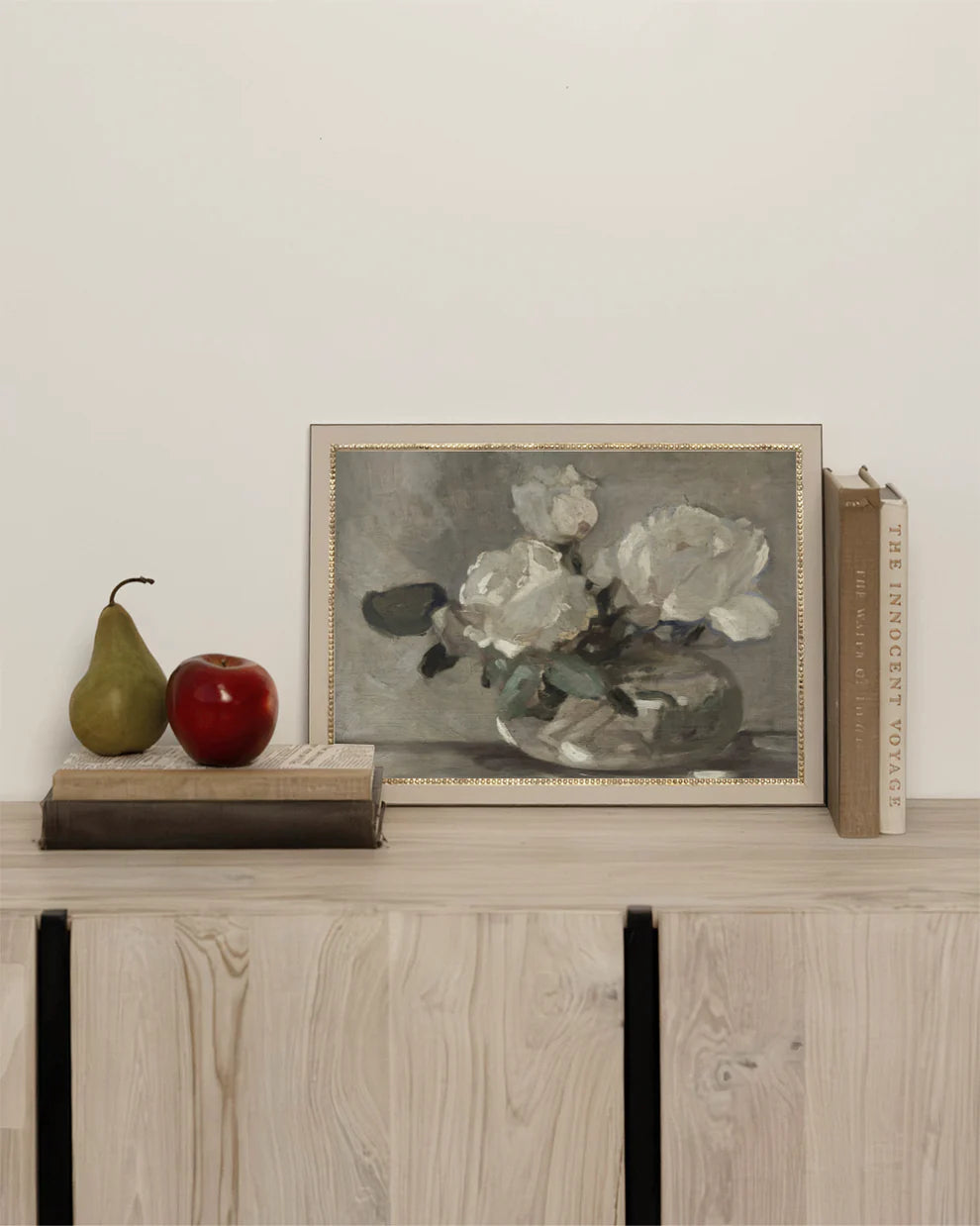 White Rose Vase Artwork