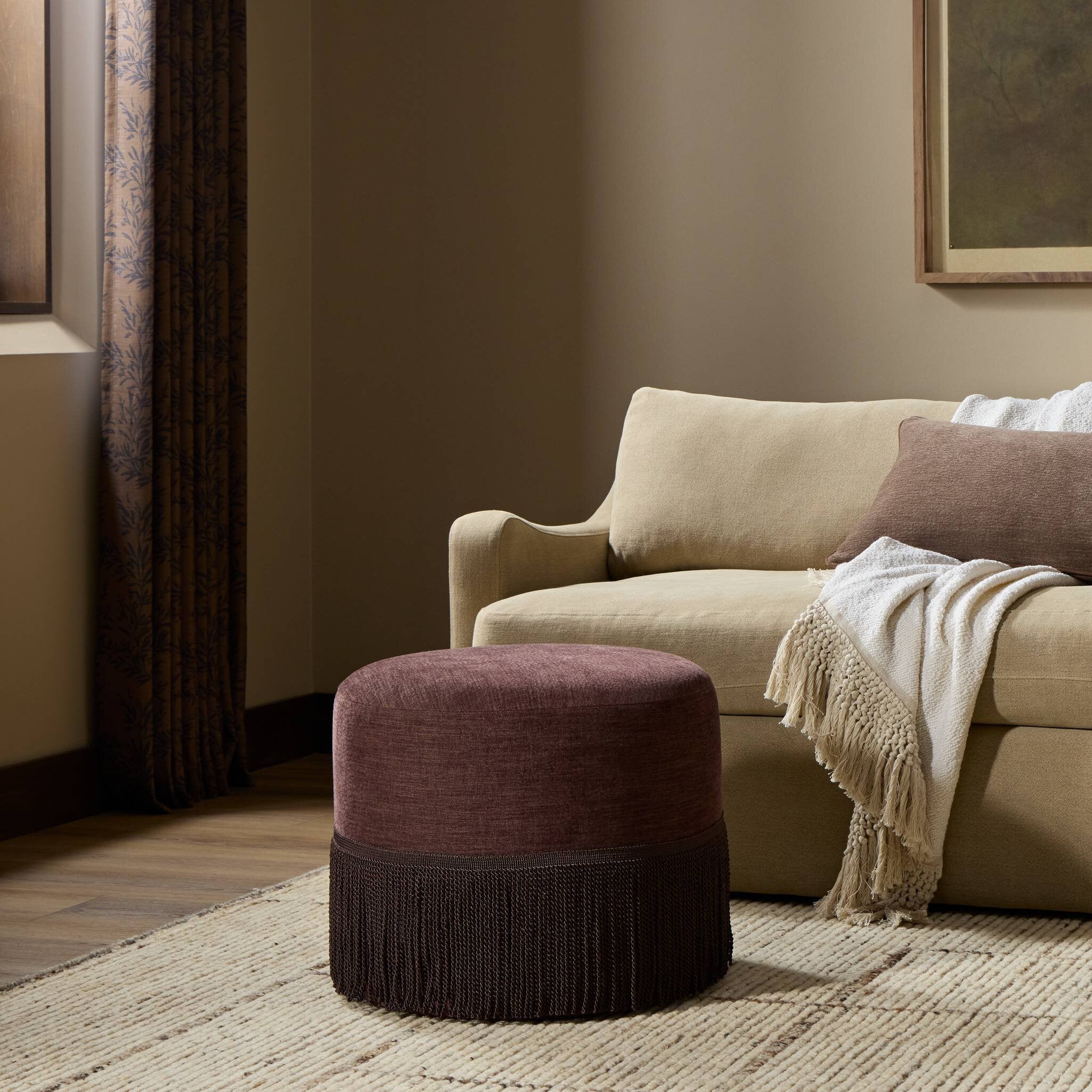 Sinclair Fringe Ottoman