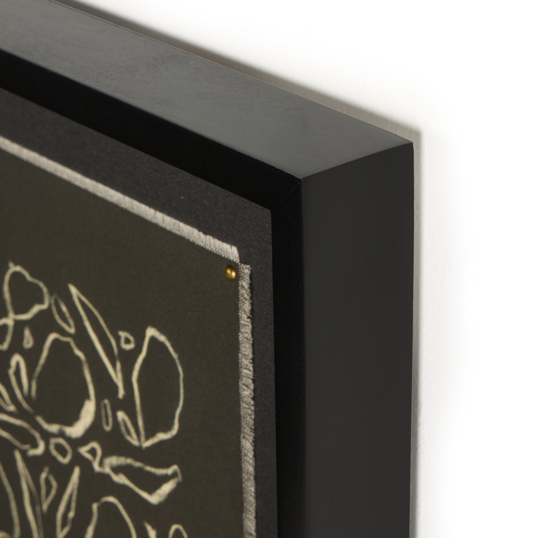 Cream On Black Glimmer by Laurel-Dawn Latshaw