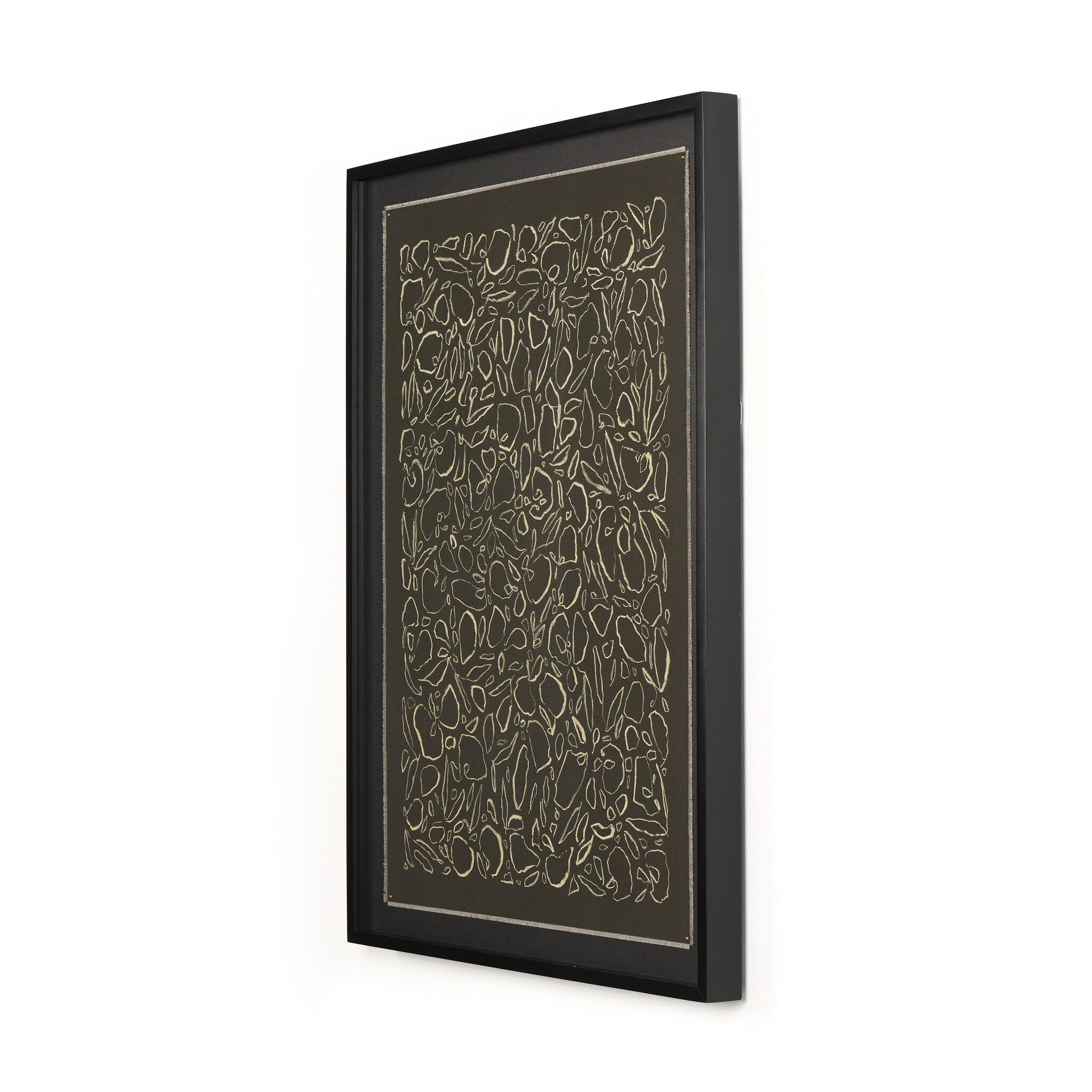 Cream On Black Glimmer by Laurel-Dawn Latshaw