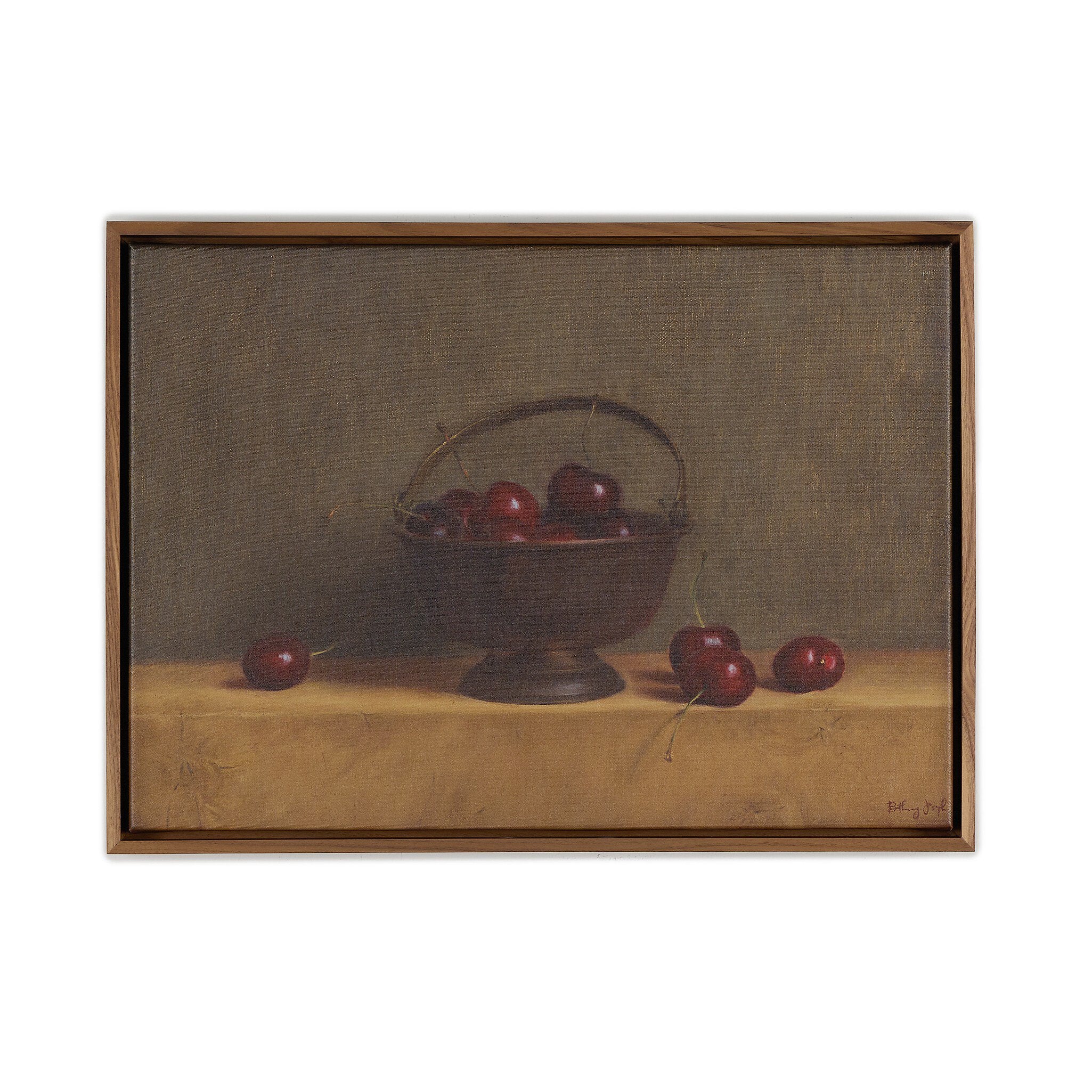 Red Cherries On Red Oak by Bethany Joseph