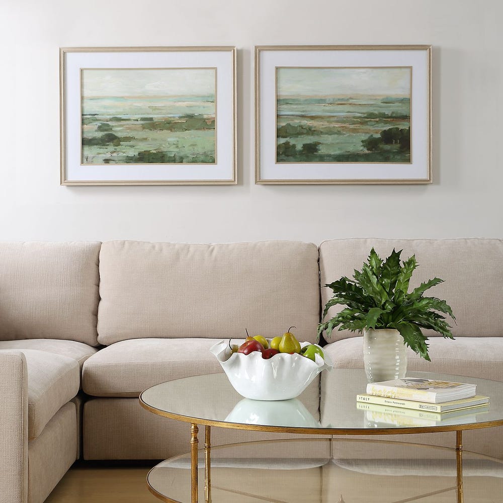 Warm Valley Framed Prints