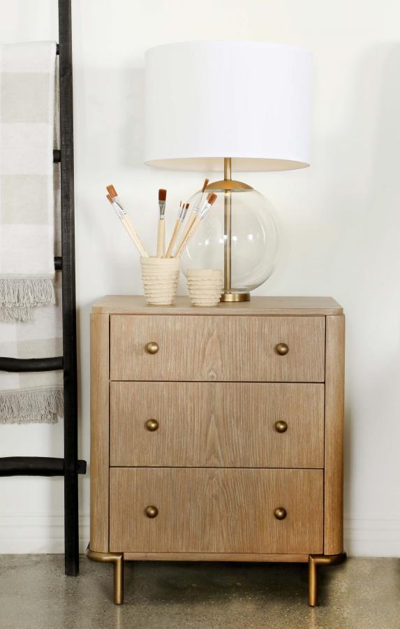 Arthur 3-Drawer Nightstand