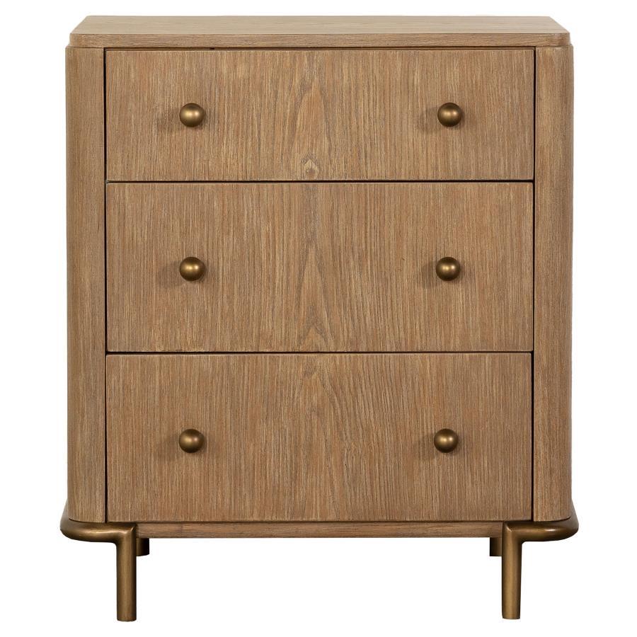 Arthur 3-Drawer Nightstand