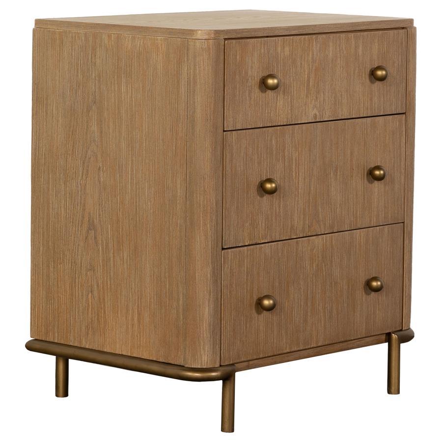 Arthur 3-Drawer Nightstand