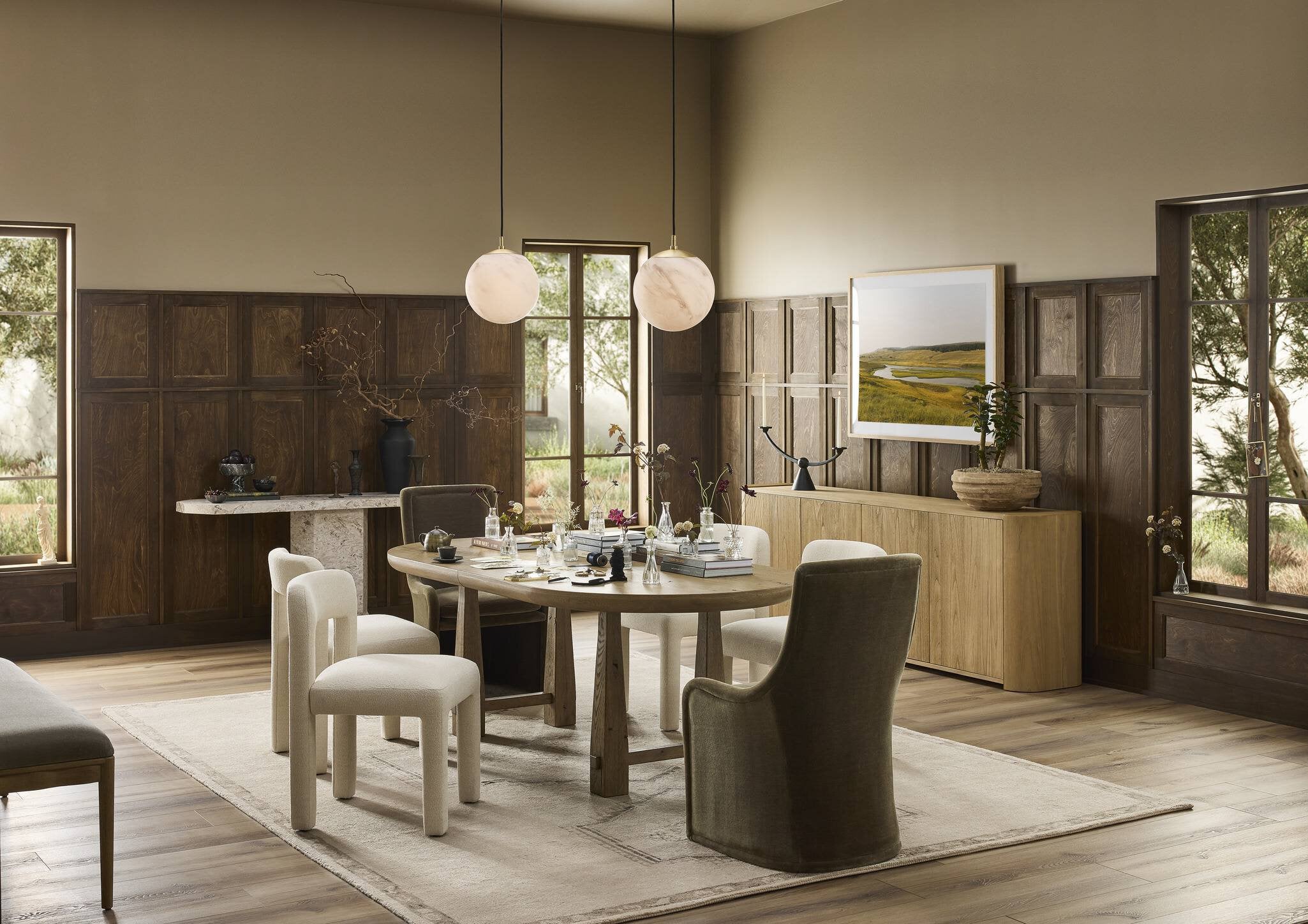 Godric Oval Extension Dining Table