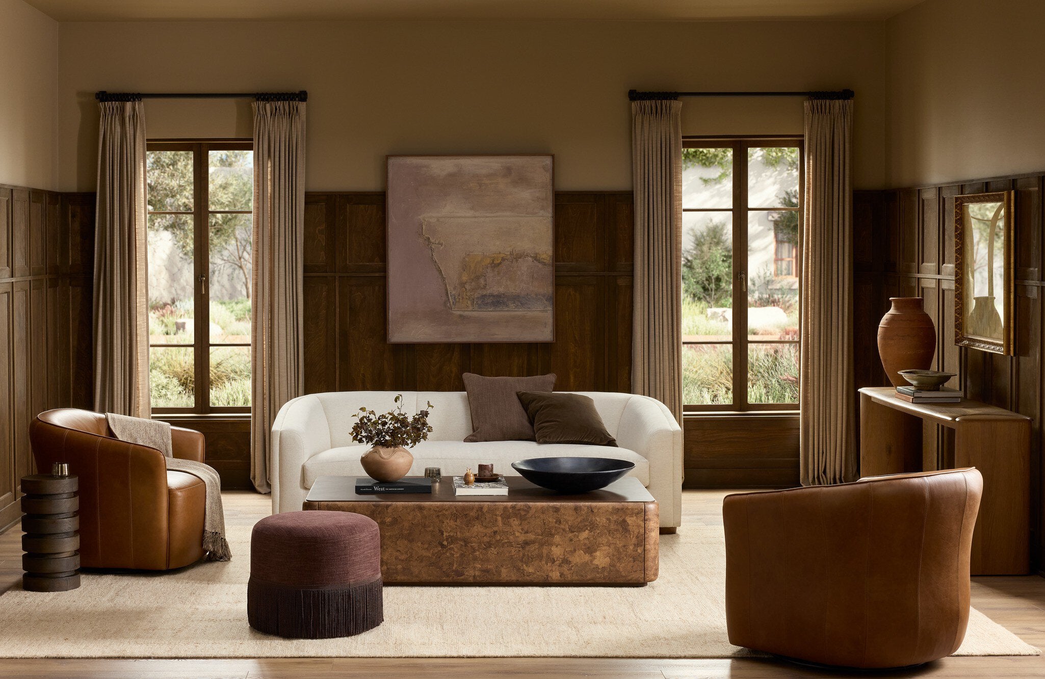 Sinclair Fringe Ottoman