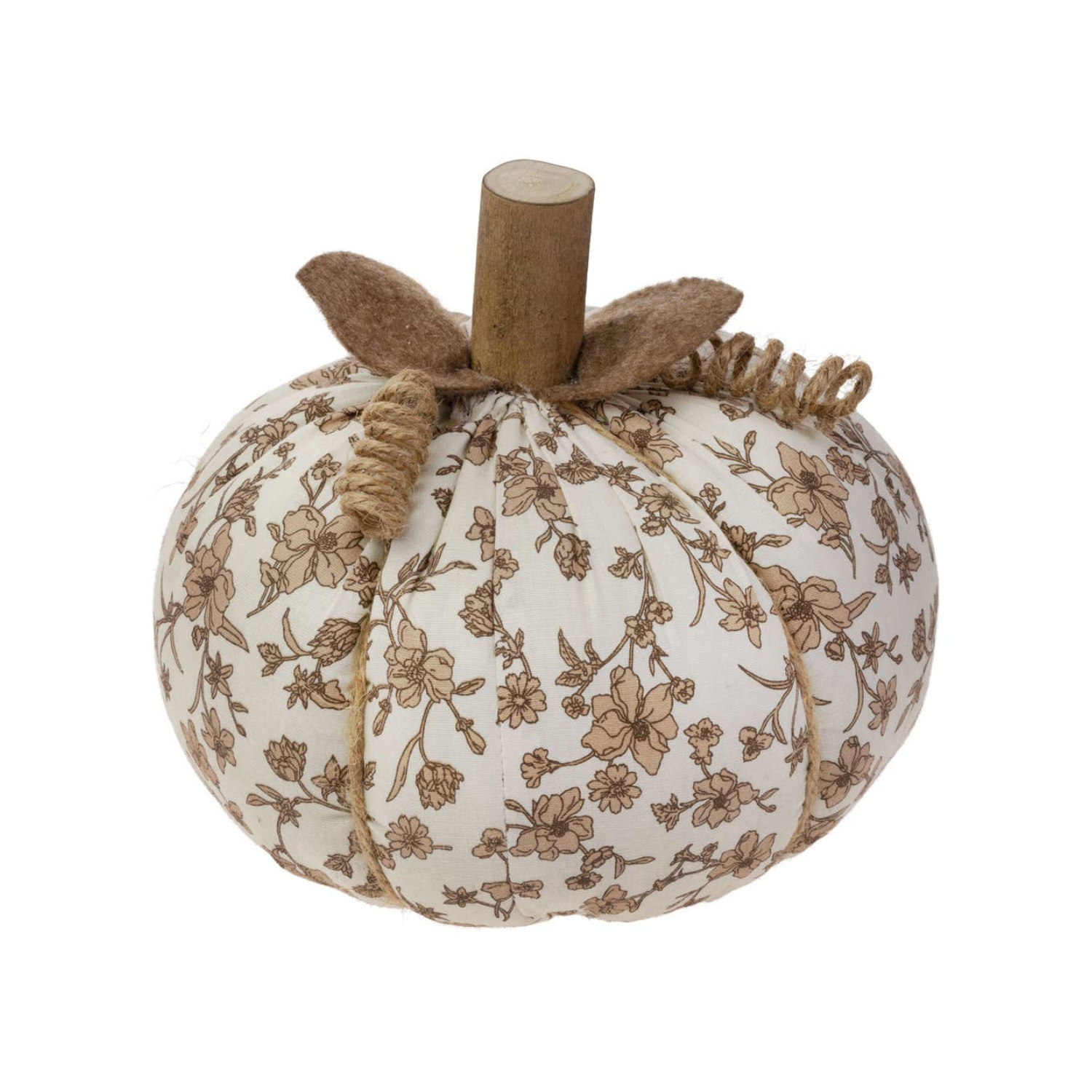Floral Plush Pumpkin