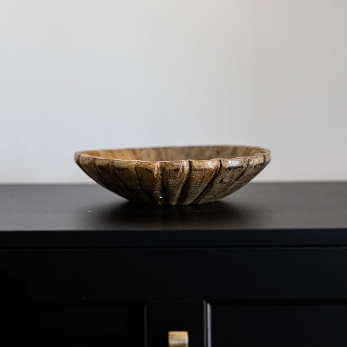 Scallop Mango Wood Bowl
