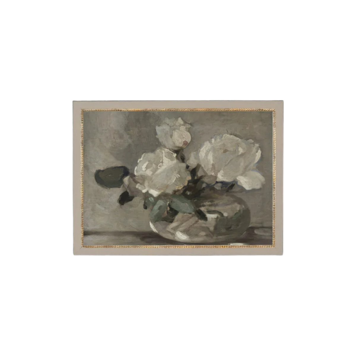 White Rose Vase Artwork