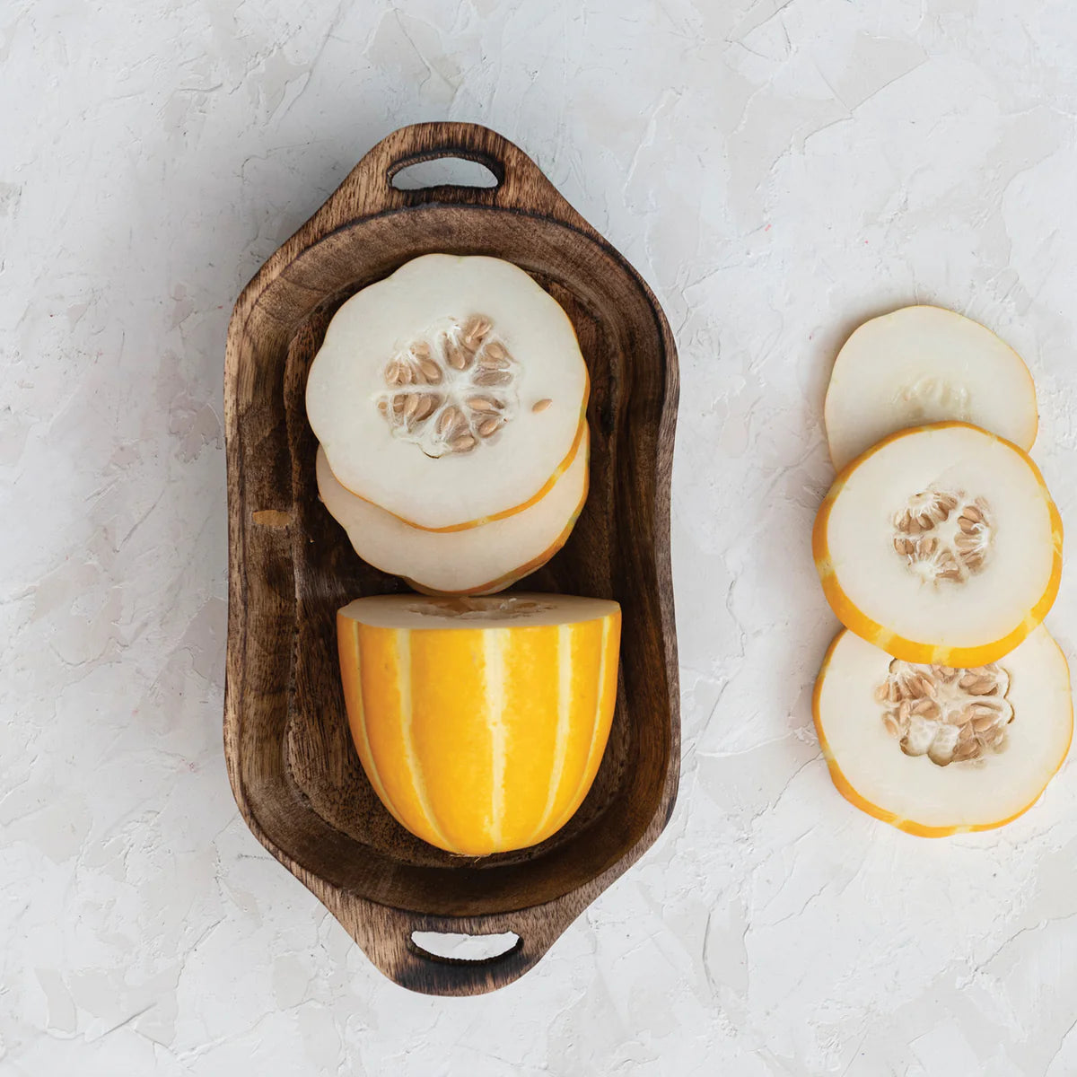 Mango Wood Bowl + Handles
