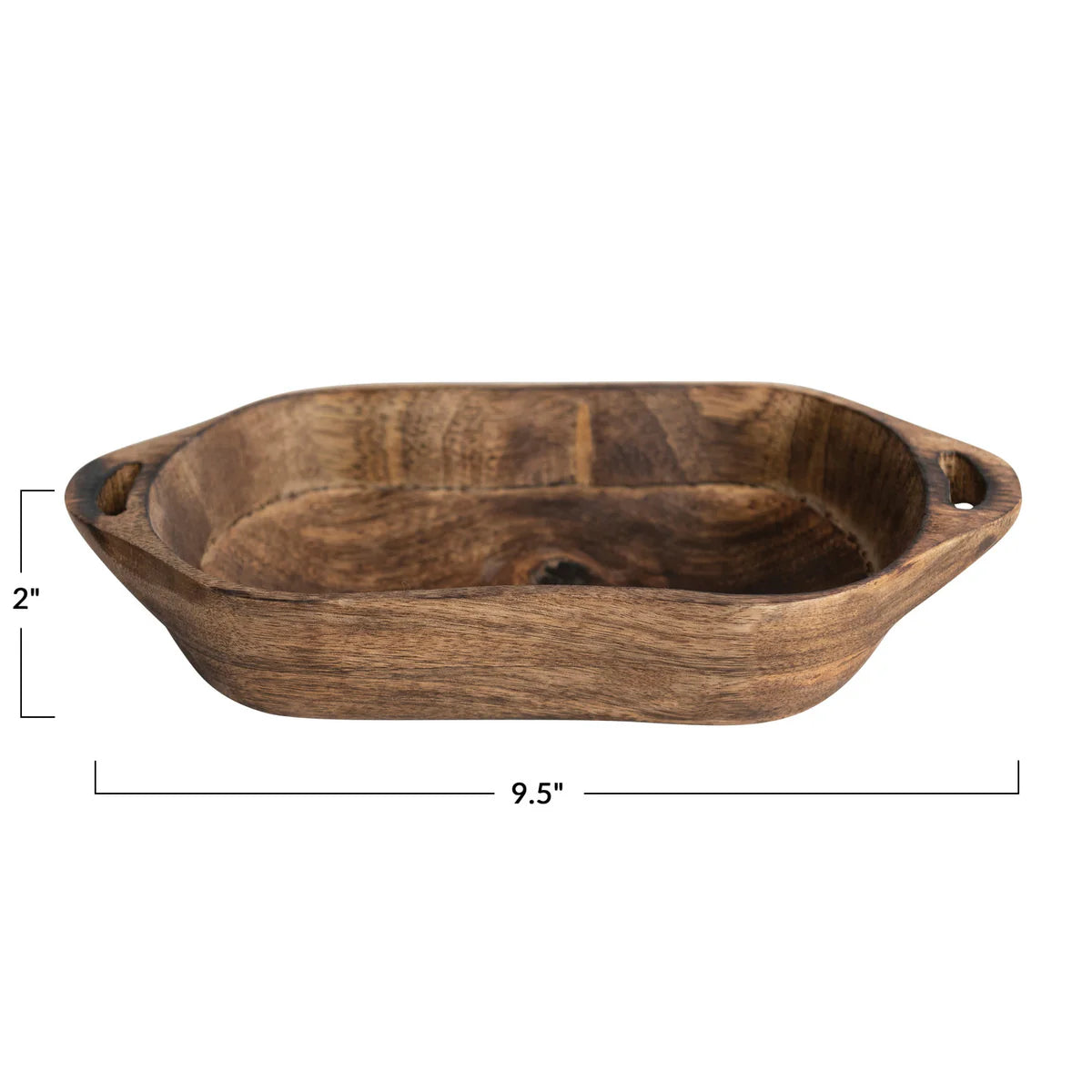 Mango Wood Bowl + Handles