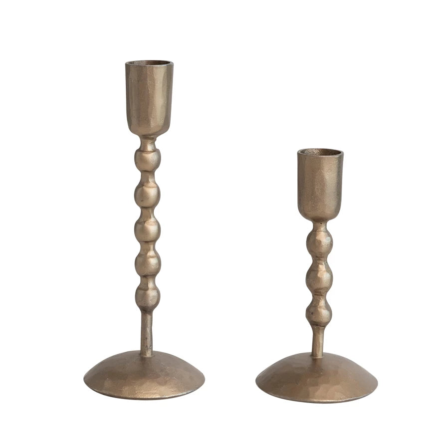 Antique Brass Taper Holders