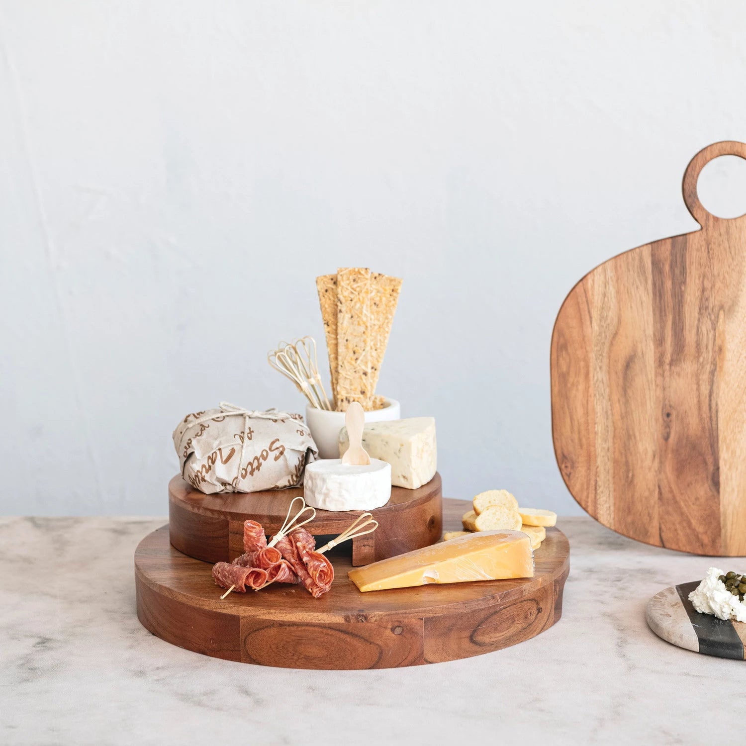 Acacia Wood Pedestal