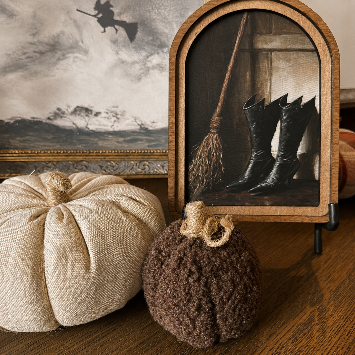 Arch Top Witch Boots Framed Art